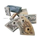 High Manganese Steel Lining Plate Hammer Head Screen Bar Castings And Forgings for sale