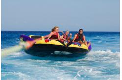 China Commercial Grade Inflatable Crazy UFO , Towable Inflatables Water Ski Tubes supplier