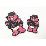 Boy Scout Clothing Embroidery Patches Bear Logo With Hook Backing