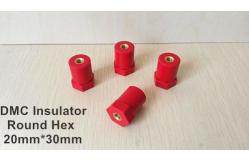 China JYZ-12 electrical insulator 20mmx30mm DMC round hex insulator support supplier