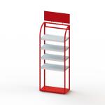 4 Tier Adjustable Iron Shelving , Metal Adjustable Storage Rack Shelf for sale
