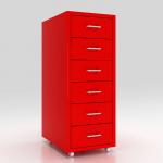 KD Structure 6 Drawers Mobile Metal File Cabinet for home storage for sale