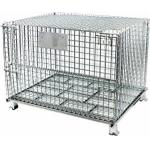 Custom Stackable Wire Mesh Storage Bins , Welded Steel Mesh Storage Cages