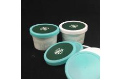 China PE Coated Ice Cream Paper Cup With Lid Plastic Spoon Double Wall Packaging supplier
