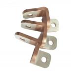 Rectangular Tin Plated Conductors Flexible Copper Busbar For Electrical Applications