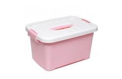 China Rectangle PP Sterilite Storage Containers With Wheels For Kitchen supplier