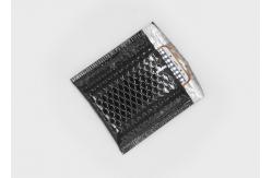 China Shiny Black Self Seal Bubble Mailers With Moisture Resistant Foil Film supplier