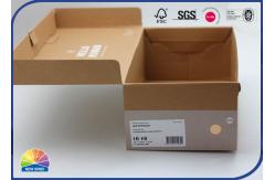 China CMYK Eco Friendly Kraft Paper Gift Box Matt Varnishing Packaging For Shoes supplier