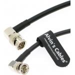 12G BNC Coaxial Cable HD SDI BNC Male To Male L Shaped For 4K Video Camera 1M Black for sale