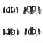 Black D Shaped Door Handles Pull Handle Lock With Key Customizable Design