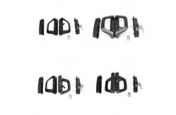 China Black D Shaped Door Handles Pull Handle Lock With Key Customizable Design supplier