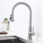 Wave Sensor Kitchen Water Faucets Water Saving Taps Precision Casting Stainless Handle 2081-SS for sale
