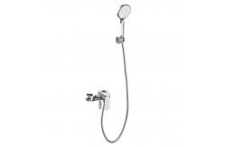China Polished Hand Shower Mixer Set With Faucet Wall Mounted Rain Shower Set supplier