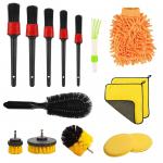 Electric Microfiber Car Cleaning Brush Set 15 Pieces For Car Care Detail for sale