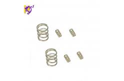 China Custom 1.5mm Titanium Mold Steel Compression Spring Coil With Flat End supplier