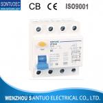 4 Pole B model RCCB Residual Current Circuit Breaker RCCB , 6KA Smart Circuit Breaker  for sale