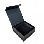 CMYK Handmade Recycled Printing Paper Magnetic Gift Box with Foam Insert For Wallet Packing for sale
