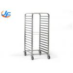 RK Bakeware China Foodservice NSF Custom Stainless Steel Oven Baking Tray Trolley Double Oven Rack for sale