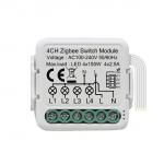 4-Channel Smart Circuit Breaker Switch App & Voice Controlled 10A Max Current ZigBee IEEE 802.15.4 For Above IOS 8.0 / Android 4.3 for sale