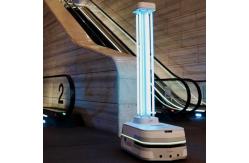 China Geek+ AGV Robot Uv Light Smart UV Disinfection Robot Public Health Guardian supplier
