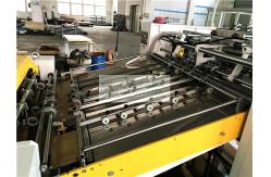 China Bottom Gluing Paper Carry Bags Machinery With Cardboard , Bag Making Equipment supplier