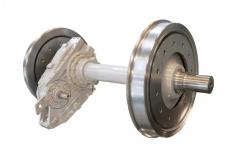 China Rail Vehicles Elastic Wheels For Tram Light Street Rail Car Metro supplier