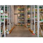 Steel Mobile Pallet Racking System , 4 Layers Powered Mobile Racking 1000kg/Pallet