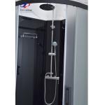 Quadrant Shower Room With Matt Black Profile Frame And 4/5mm Tempered Glass