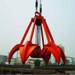 Customized 6 Rope Steel Mechanical Grab Bucket Lifting Orange Peel for sale