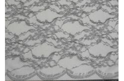 China Yarn Nylon Silver Metallic Lace Fabric For Nightwear Anti-Static CY-LW0632 supplier