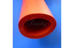 China Customized Printed Silicone Foam Tubing , High Temperature Silicone Sponge Rubber Tube supplier