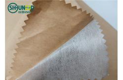 China Two Layers Lightweight Fusible Interfacing Non Woven Brown Kraft Paper Lining Roll supplier