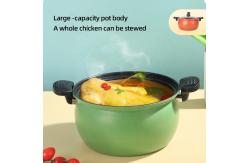 China 28cm Kitchen Cast Iron Maifan Stone Micro Pressure Cooker With Handle supplier