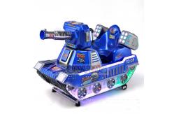 China Interactive Kiddie Amusement Rides Happy Train Crazy Tank With Bubble Gun supplier