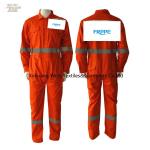 Customized Light Weight Red Cotton Flame Retardant Fire Proof Working Coveralls  For Men NFPA70E for sale