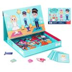 CMYK Printing Educational Magnetic Jigsaw Puzzle Games Dressing Recognition For Kids for sale