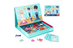 China CMYK Printing Educational Magnetic Jigsaw Puzzle Games Dressing Recognition For Kids supplier