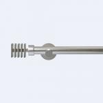 Multilayer Head Pipe Curtain Rods 25MM Diameter Metal Material Beige Sweeping Color for sale