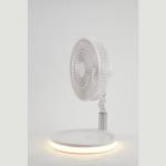 Rechargeable Mini USB Portable Foldable Fan Desktop Table Fan With Light For Home for sale