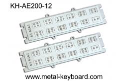 China Custom Metallic Liquid - Proof Industrial Metal Kiosk Keyboard with 12 keys supplier