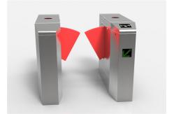 China 304 Stainless Steel Flap Barrier Gate , Synchronization Controlled Access Turnstiles supplier