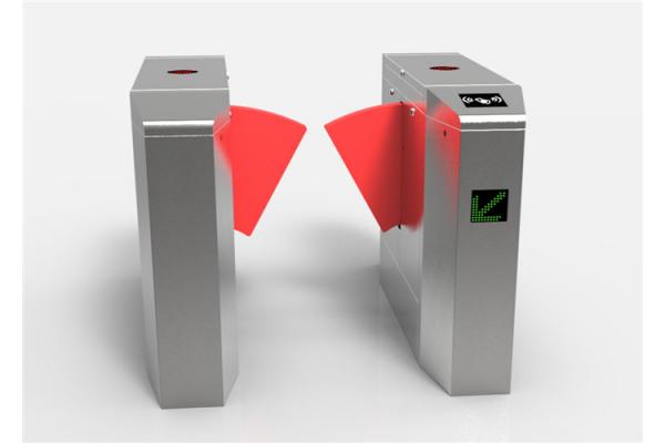 304 Stainless Steel Flap Barrier Gate , Synchronization Controlled Access Turnstiles