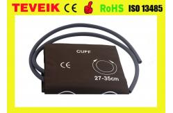 China Medical Reusable PU NIBP Cuff , Hospital Measuring Blood Pressure Cuff With Doube Hose supplier