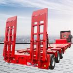 Brand New 3 Axles Low Bed Semi-Trailer Truck 50Ton Payload for sale