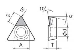 China TBMT / TCMT CNC Turning Insert Tipped Pcd Cutting Tools Insert Super Hard supplier