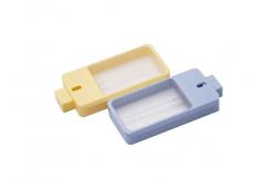 China 38ml Yellow Transparent Plastic Perfume Atomizer Bottle Credit Card Shape supplier