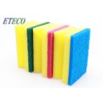 Heavy Duty Utensil Cleaning Sponge With Polyester Fiber Scouring Pad