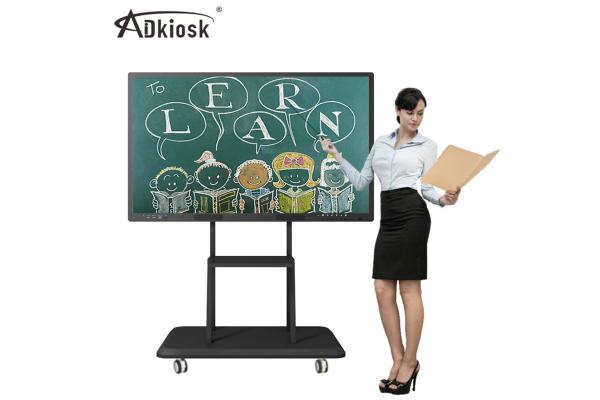 400cd/m2 Wall Mountable Touch Screen 65 75 86 Inch UHD TFT