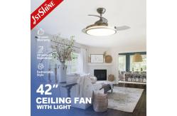 China Retractable Ceiling Fan for Child Room Invisible Design Remote Control Safety Features supplier