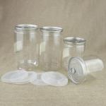 Custom Round PET Pop Top Can Clear Pet Jars Food Nuts Packaging